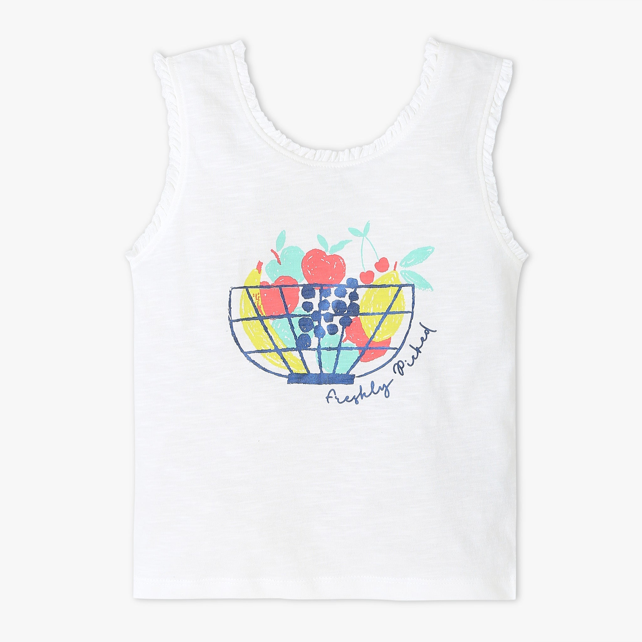 Girls Crew Neck "Fun Playtime Graphic T-Shirt | Basic Crew Neck Body with Half Sleeve | Regular Fit And Length | Breathable & Absorbent 100% Cotton Single Jersey Fabric"