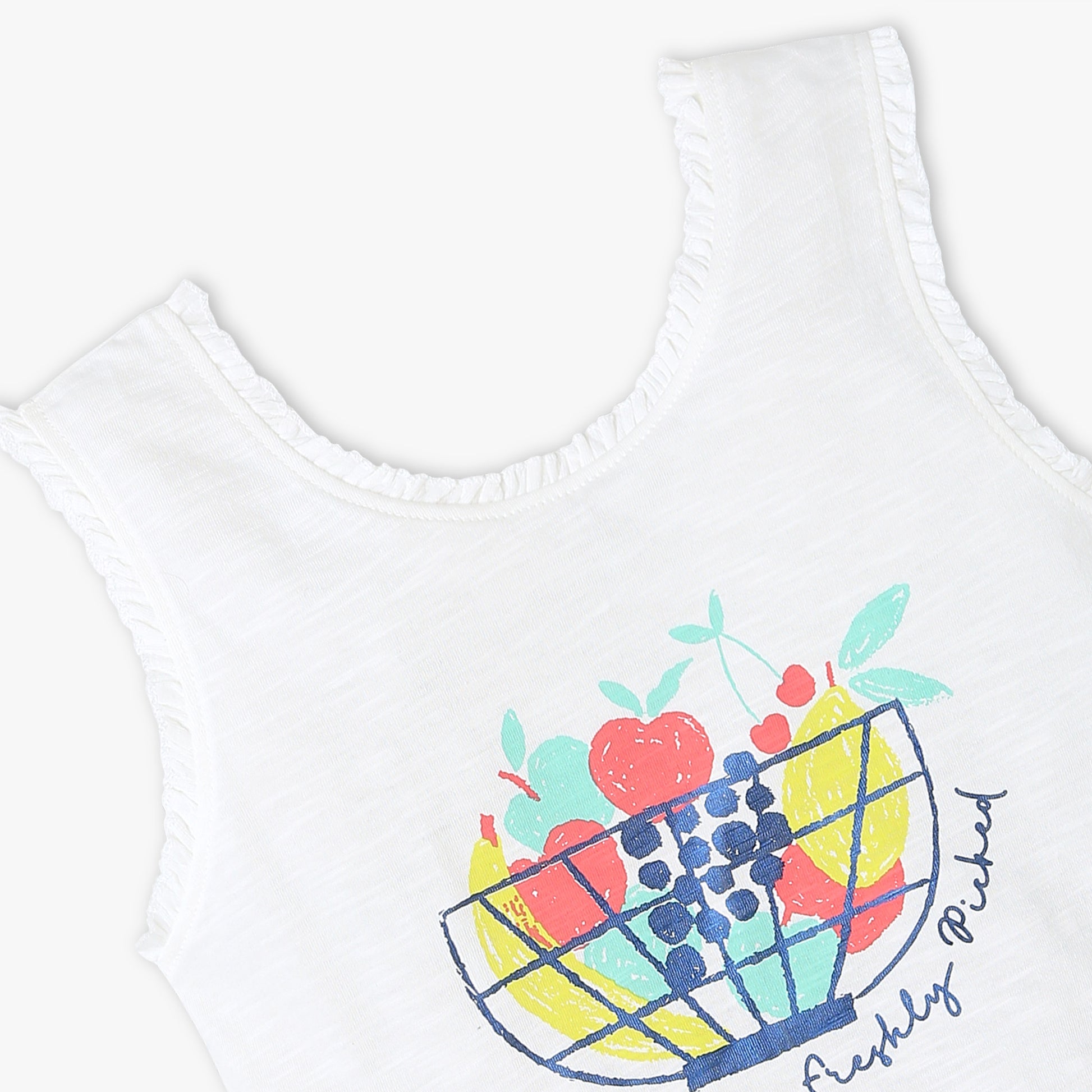 Girls Crew Neck "Fun Playtime Graphic T-Shirt | Basic Crew Neck Body with Half Sleeve | Regular Fit And Length | Breathable & Absorbent 100% Cotton Single Jersey Fabric"