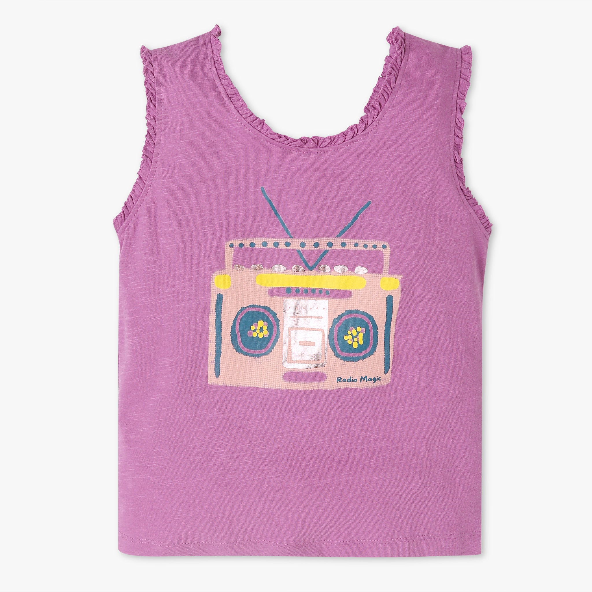 Girls Crew Neck "Fun Playtime Graphic T-Shirt | Basic Crew Neck Body with Half Sleeve | Regular Fit And Length | Breathable & Absorbent 100% Cotton Single Jersey Fabric"