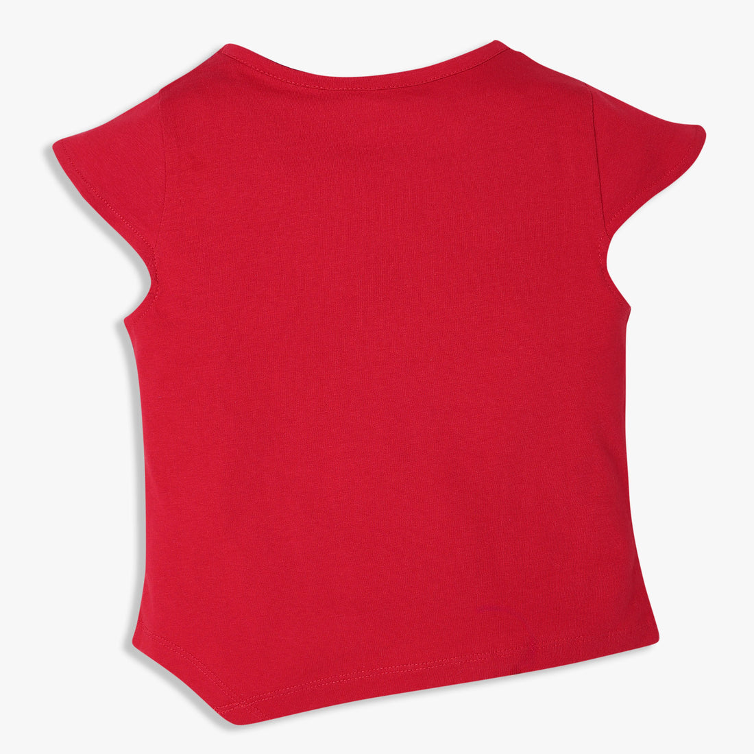 Girls Cotton Crew Neck Graphitee