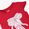 Girls Cotton Crew Neck Graphitee