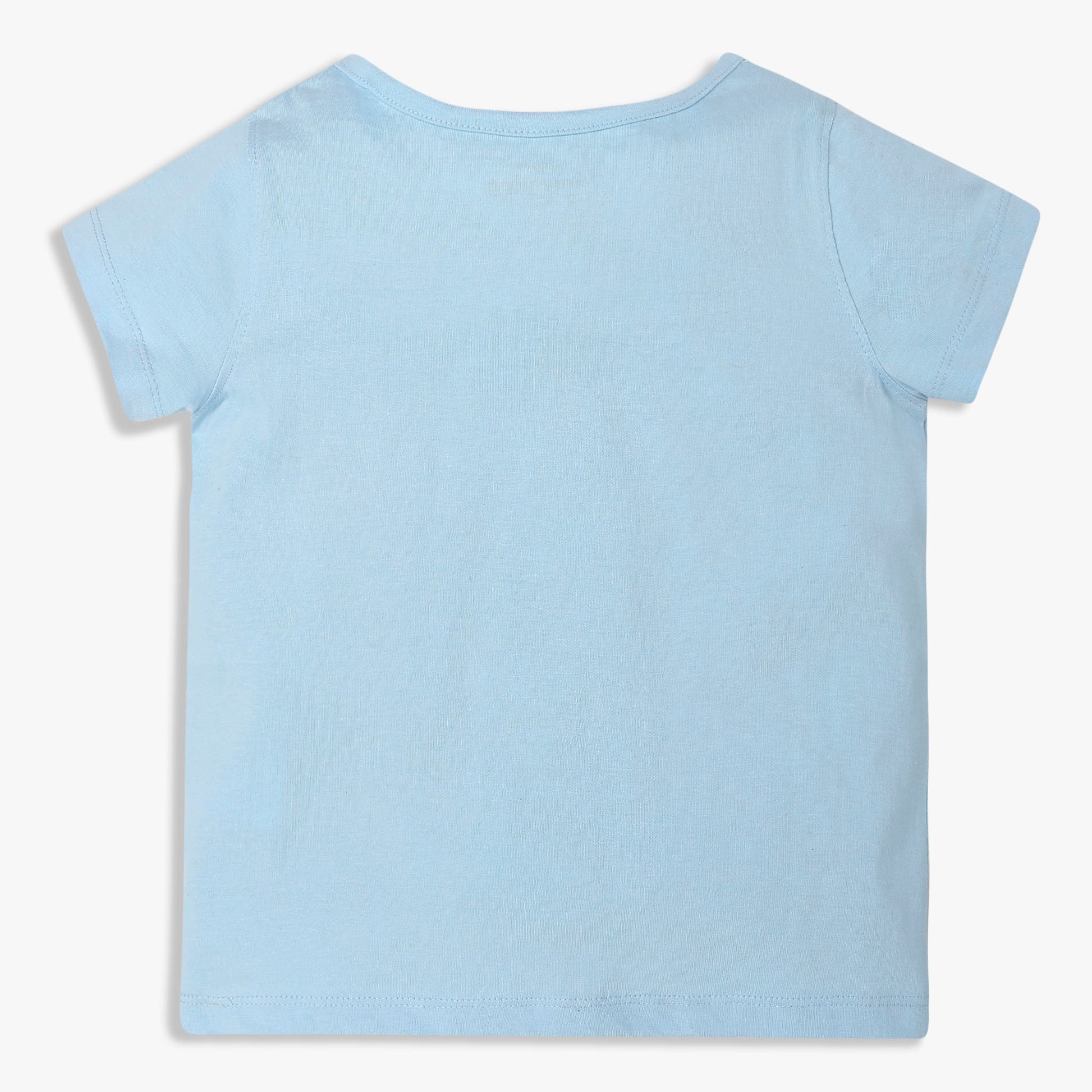 Girls Cotton Crew Neck Graphitee