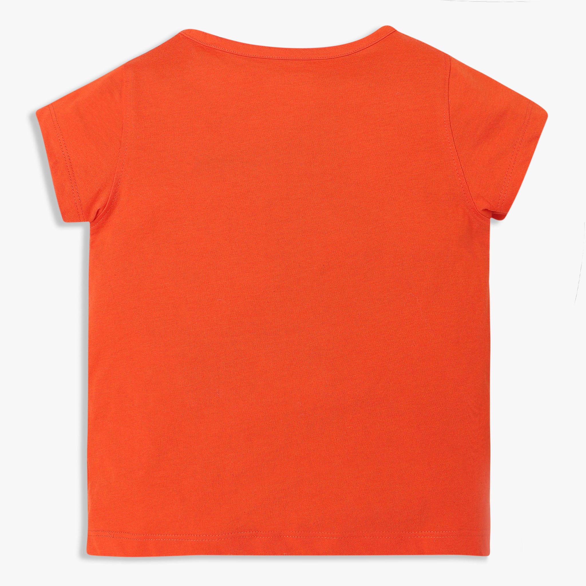 Girls Cotton Crew Neck Graphitee