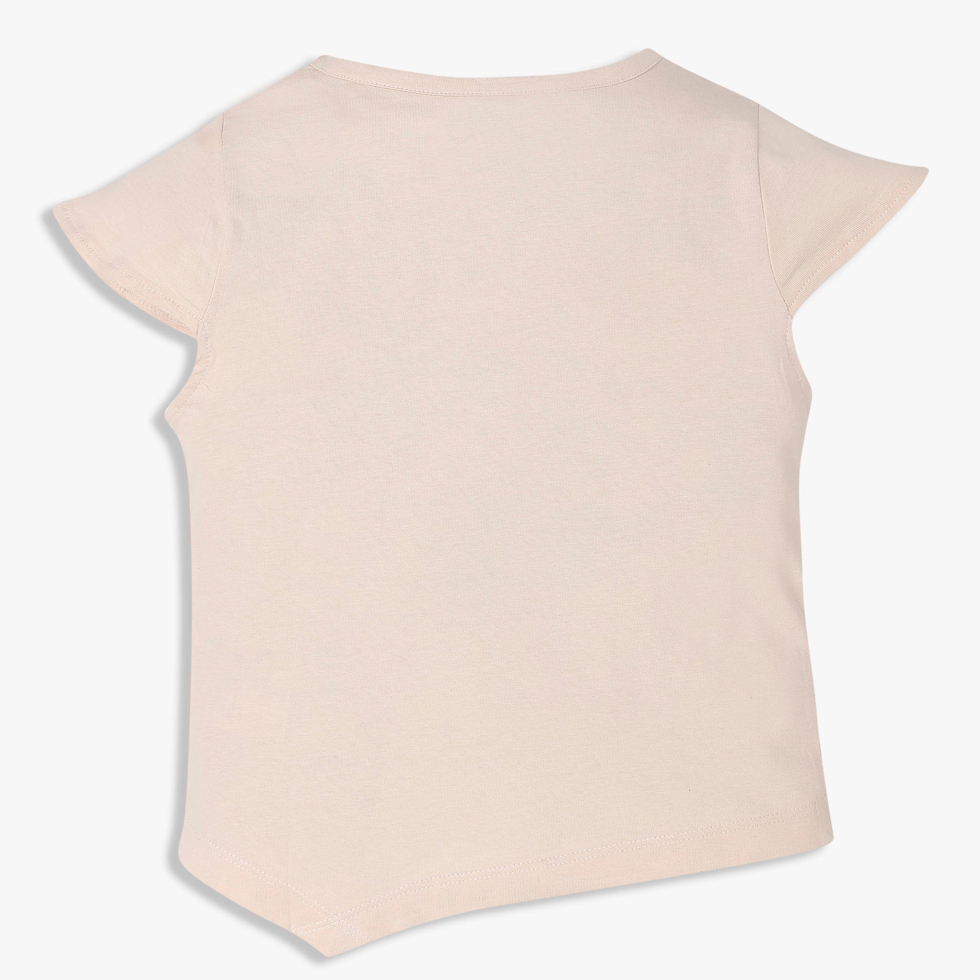 Girls Cotton Crew Neck Graphitee