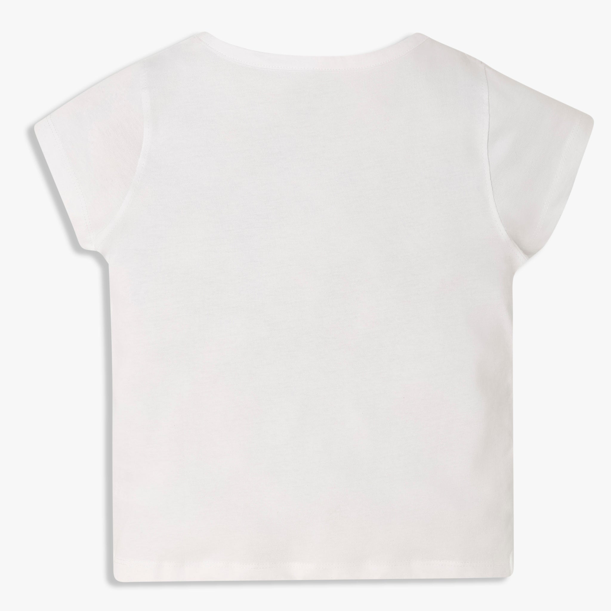 Girls Cotton Crew Neck Graphitee