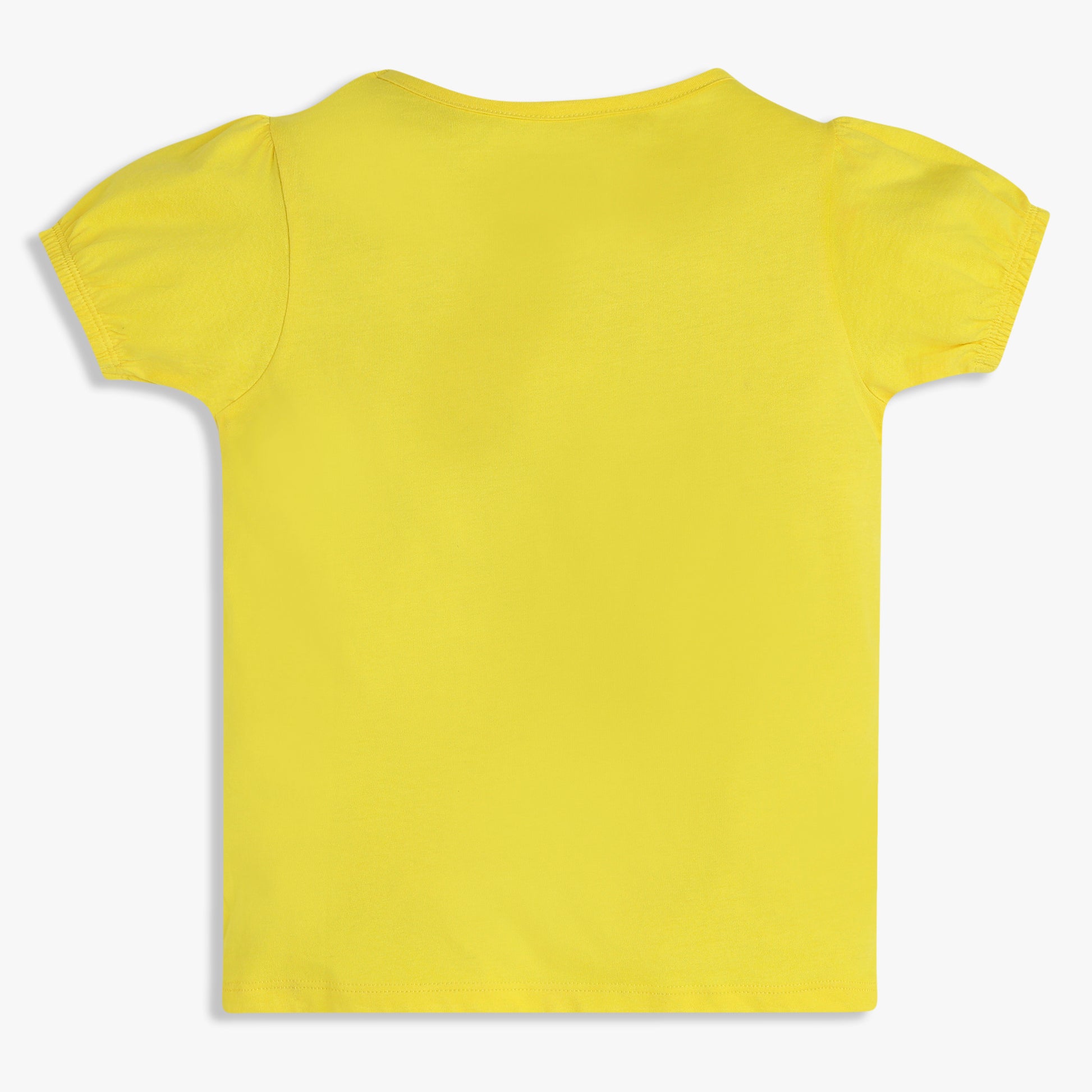 Girls Cotton Crew Neck Graphitee