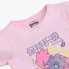 Girls Cotton Crew Neck Graphitee