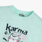 Girls Cotton Crew Neck Graphitee