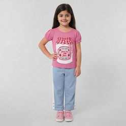 Girls Cotton Graphitee