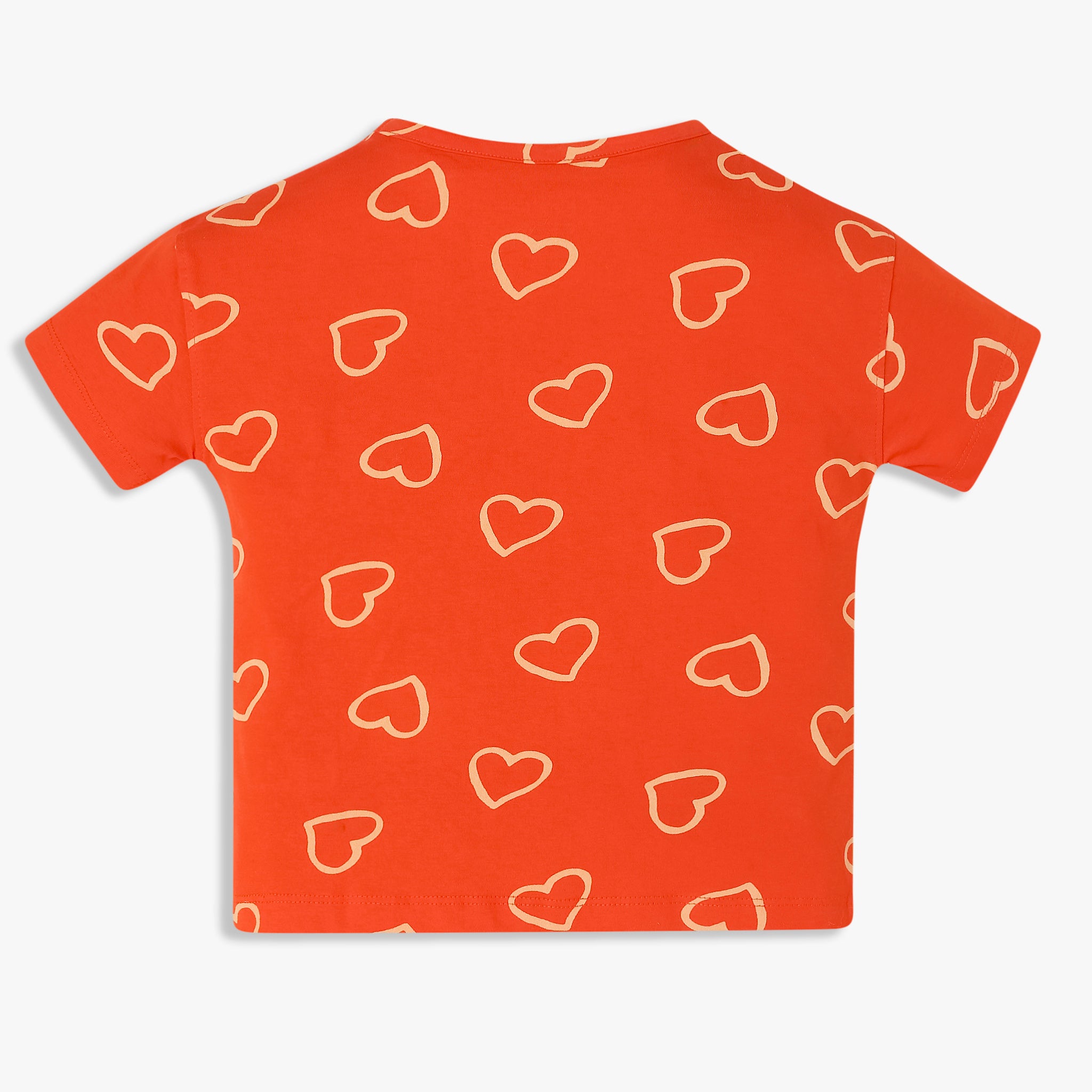 Girls Cotton Crew Neck Graphitee