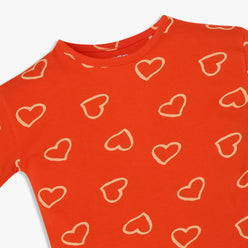 Girls Cotton Crew Neck Graphitee