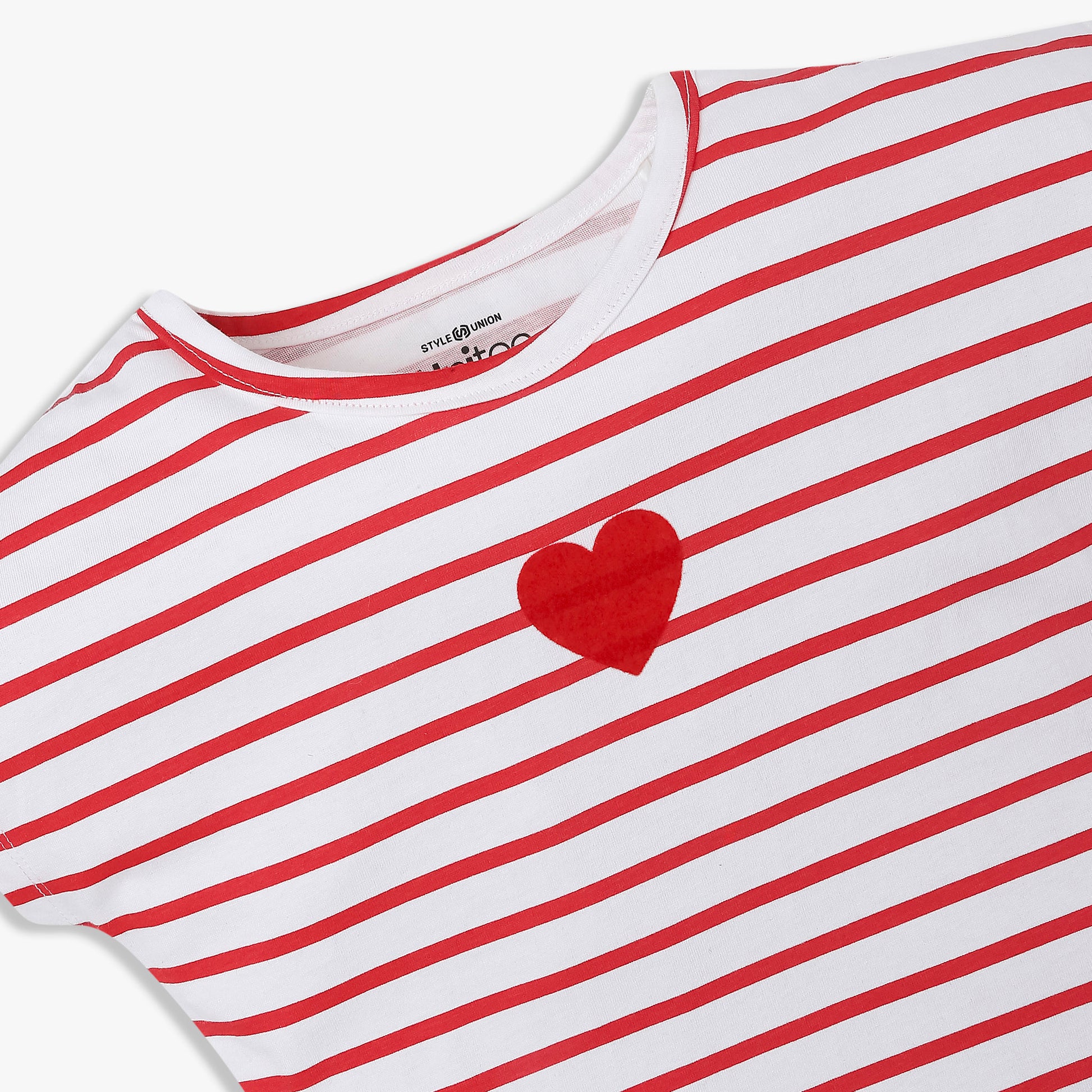 Girls Cotton Crew Neck Graphitee