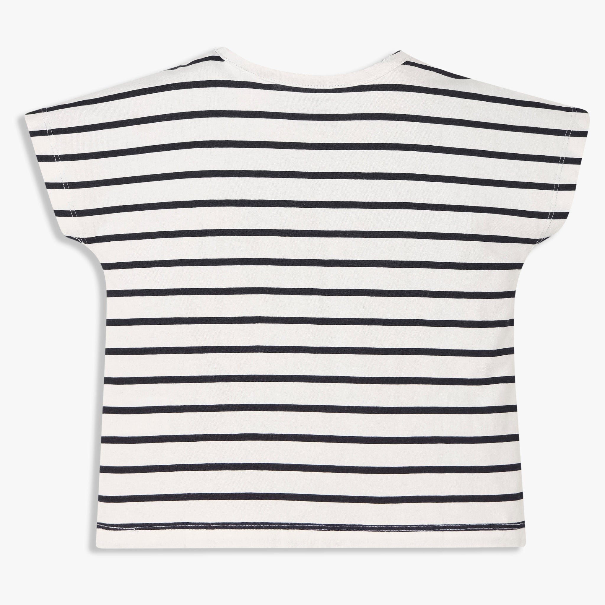 Girls Cotton Crew Neck Graphitee