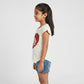 Girls Cotton Crew Neck Graphitee