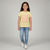Girls Cotton Crew Neck Graphitee