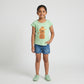 Girls Cotton Crew Neck Graphitee