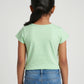 Girls Cotton Crew Neck Graphitee