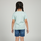 Girls Cotton Crew Neck Graphitee