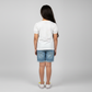 Girls Cotton Crew Neck Graphitee