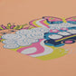 Girls Cotton Crew Neck Graphitee