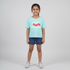Girls Cotton Crew Neck Graphitee