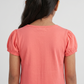 Girls Cotton Crew Neck Graphitee