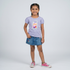Girls Cotton Crew Neck Graphitee