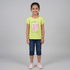 Girls Cotton Crew Neck Graphitee