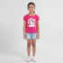 Girls Cotton Crew Neck Graphitee