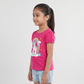 Girls Cotton Crew Neck Graphitee