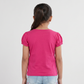 Girls Cotton Crew Neck Graphitee