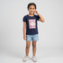 Girls Cotton Crew Neck Graphitee