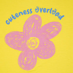 Girls Cotton Crew Neck Graphitee