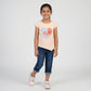 Girls Cotton Crew Neck Graphitee