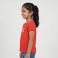 Girls Cotton Crew Neck Graphitee