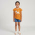 Girls Cotton Crew Neck Graphitee