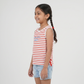 Girls Cotton Crew Neck Graphitee