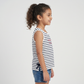 Girls Cotton Crew Neck Graphitee