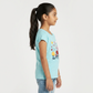Girls Cotton Crew Neck Graphitee