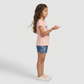 Girls Cotton Crew Neck Graphitee