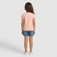 Girls Cotton Crew Neck Graphitee