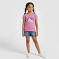 Girls Cotton Crew Neck Graphitee
