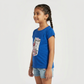Girls Cotton Crew Neck Graphitee