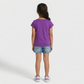Girls Cotton Crew Neck Graphitee