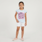 Girls Cotton Crew Neck Graphitee