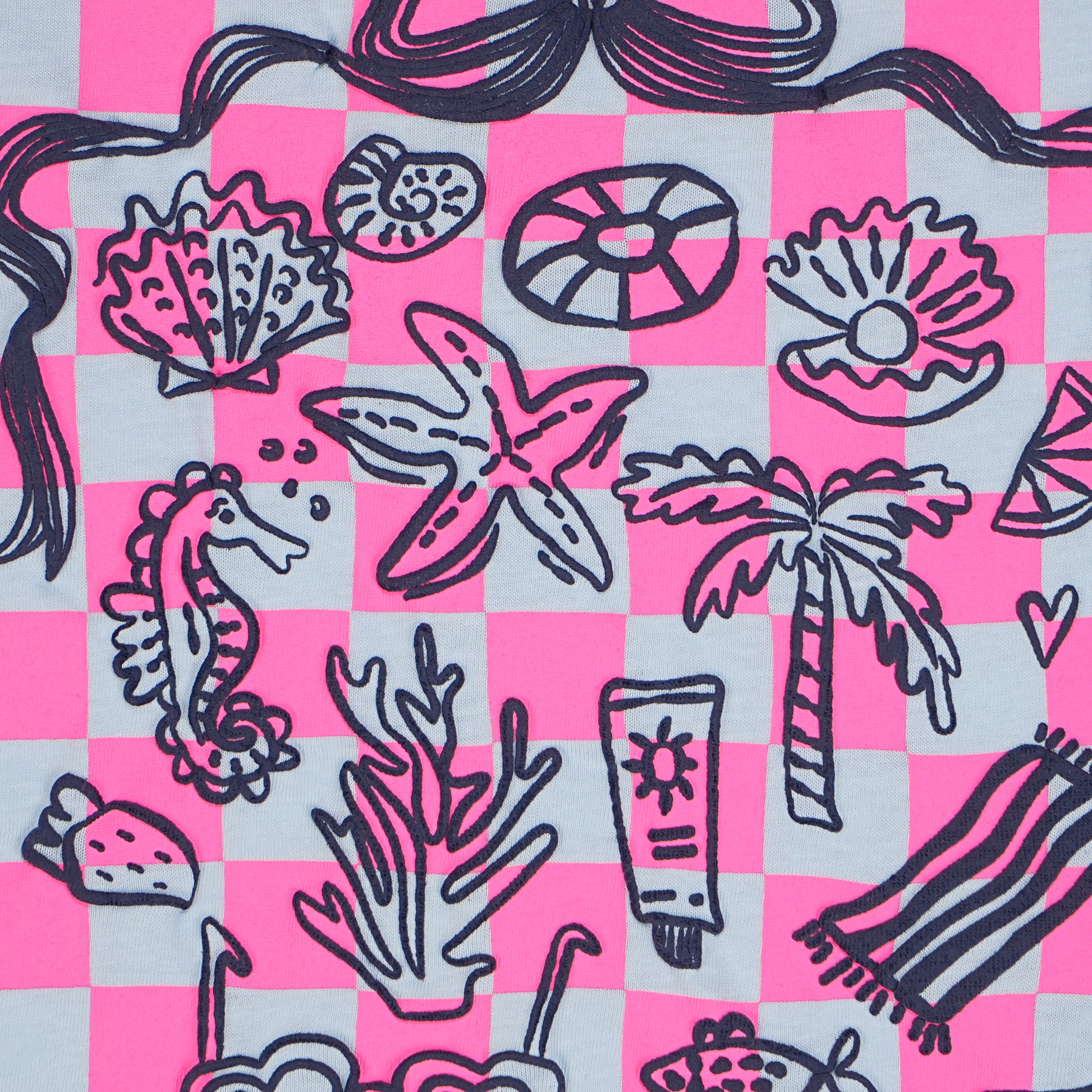 Girls Cotton Crew Neck Graphitee