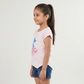 Girls Cotton Crew Neck Graphitee