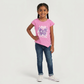 Girls Cotton Crew Neck Graphitee