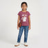 Girls Cotton Crew Neck Graphitee