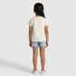 Girls Cotton Crew Neck Graphitee
